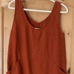 Elizabeth Suzann Clyde Jumpsuit in Clay Linen